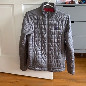Gray Patagonia Nano Puffer jacket